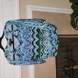AQUA print XL blouse
